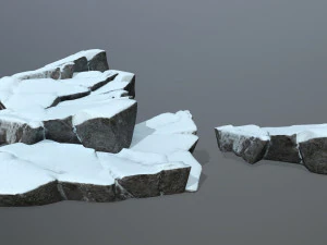snow rock 3D Model