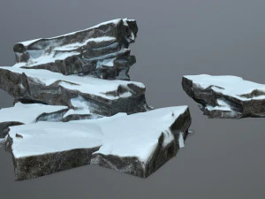 snow rock 3D Model