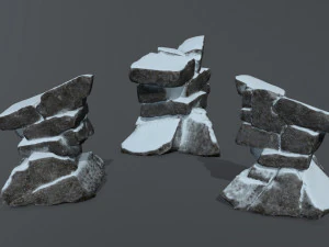 snow rock 3D Model