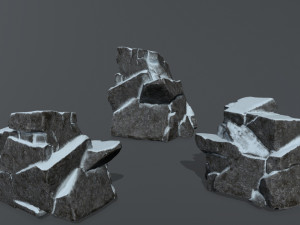 snow rock 3D 모델
