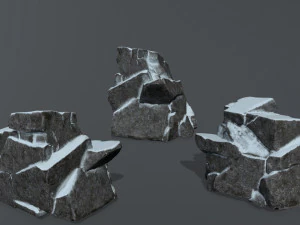 snow rock 3D Model