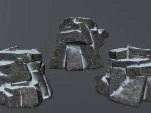 snow rock 3D Model