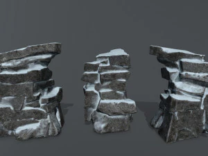 snow rock 3D Model