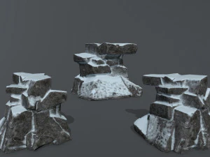 snow rock 3D Model