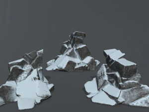 snow rock 3D Model