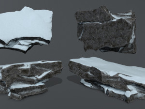 snow rock 3D 모델