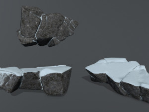 snow rock 3D 모델