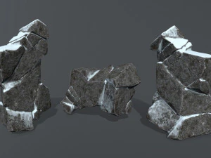 snow rock 3D Model