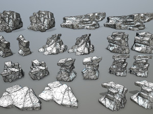 snow rock 3D 모델