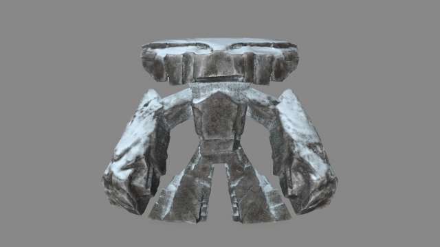 snow rock monster Modelo 3D .c4d .max .obj .3ds .fbx .stl .blend 