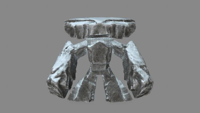 snow rock monster 3D Model .c4d .max .obj .3ds .fbx .stl .blend