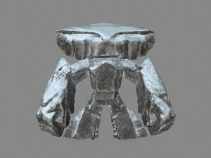snow rock monster Modelo 3D