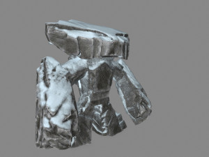 snow rock monster Modelo 3D