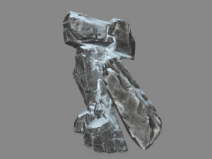 snow rock monster Modelo 3D
