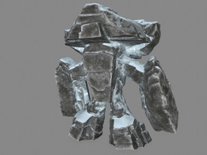 snow rock monster Modelo 3D