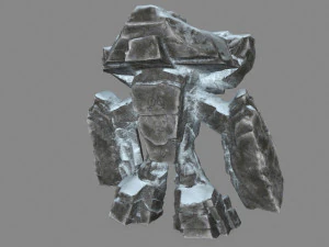 snow rock monster 3D Model