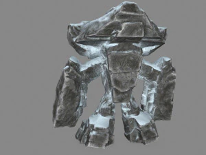 snow rock monster 3D Model