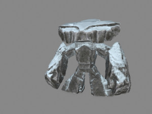 snow rock monster Modelo 3D