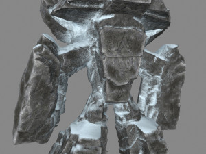 snow rock monster Modelo 3D