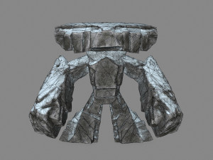 snow rock monster Modelo 3D