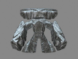 snow rock monster 3D Model