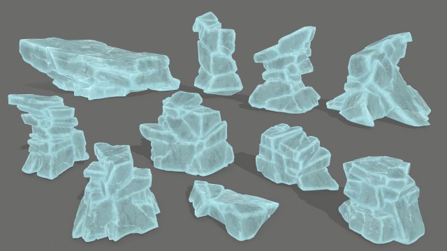 ice set 3D Model .c4d .max .obj .3ds .fbx .stl .blend 