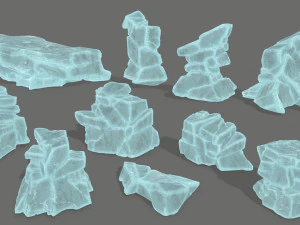 zestaw lodowy Model 3D