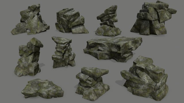 rocks Modèle 3D .c4d .max .obj .3ds .fbx .stl .blend 