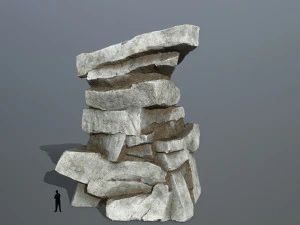 चट्टानों 3D मॉडल