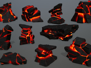 Lava rocks Modelo 3D
