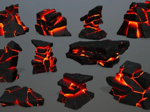 Lav kayaları 3D Model