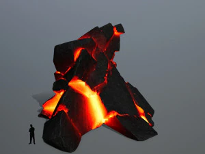 Lava rocks 3D Model