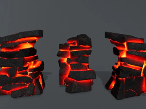 Lava rocks 3D Model