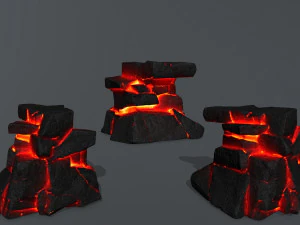 Lava rocks 3D Model