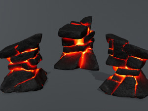 Lava rocks Modelo 3D