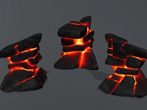 Lava rocks 3D Model