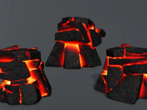 Lava rocks 3D Model