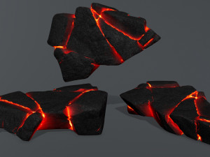 Lava rocks Modelo 3D