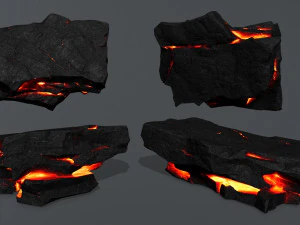Lava rocks 3D Model