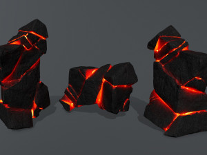Lava rocks Modelo 3D