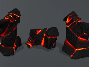 Lava rocks 3D Model