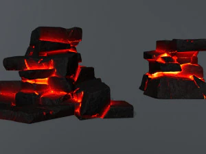 Lava rocks 3D Model