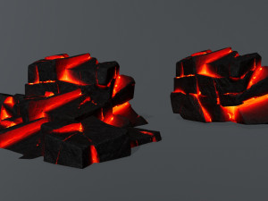 Lava rocks Modelo 3D