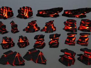 Lava rocks Modelo 3D