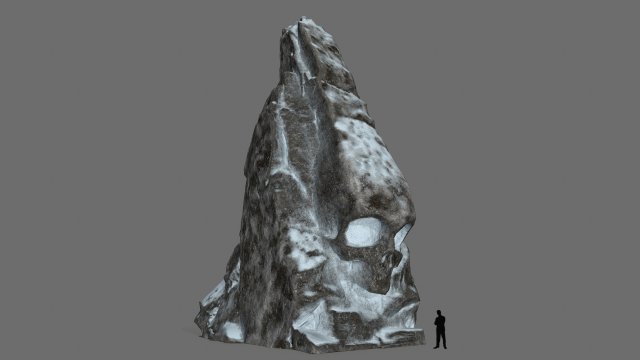 Skull rock 3D 模型 .c4d .max .obj .3ds .fbx .stl .blend