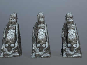 Skull rock 3D 模型