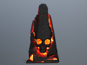 Lava skull rock Modelo 3D