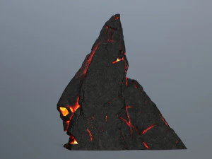 Lava skull rock 3D Model