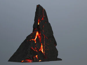 Lava skull rock 3D Model