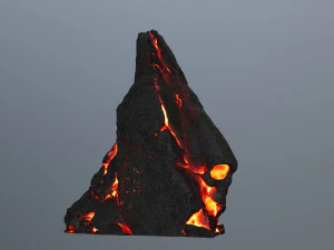 Lava skull rock 3D Model